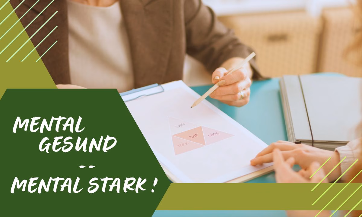 MentaleGes Ment St Hände von 2 Personen mit Schreibblock zeigt Beratung Mentale Stärke